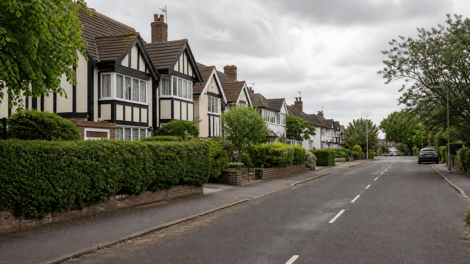 Residential streets and properties in Solihull, West Midlands — area served by specialist handyman