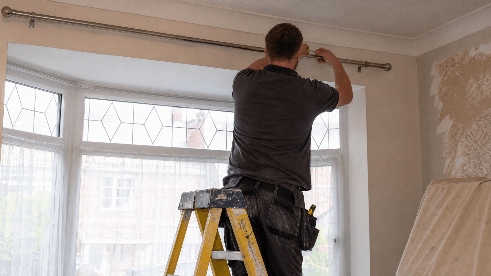 Curtain Pole and Blind Fitting in a Birmingham home