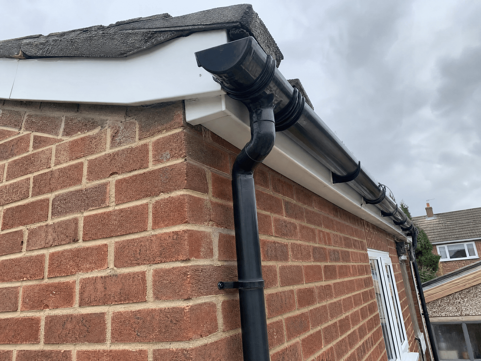 Gutter Cleaning and Repair: the finished job