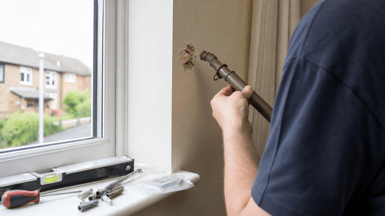 Curtain Pole Fell Out of the Wall? How to Fix It — specialist guide for UK homeowners considering curtain pole and blind fitting